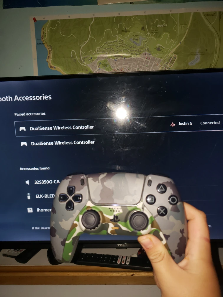 Custom Camo ps5 controller read description - photo 4