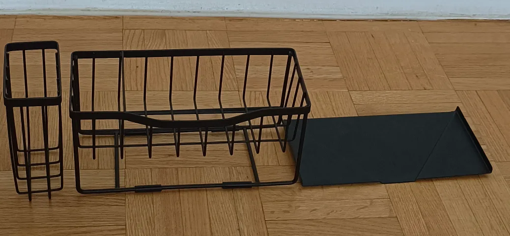 Black Metal Sink Caddy Organizer image indicator(2)