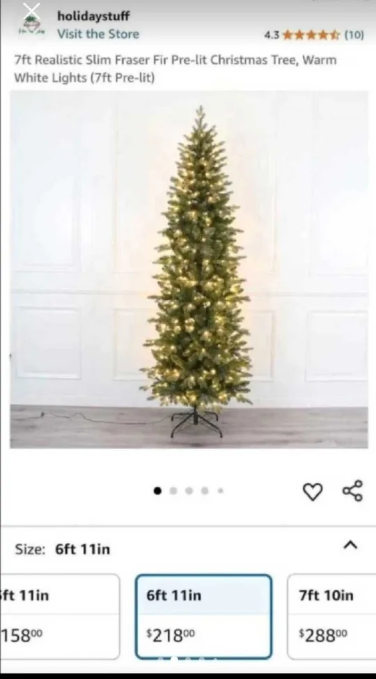 7ft Realistic Christmas Tree image indicator(2)