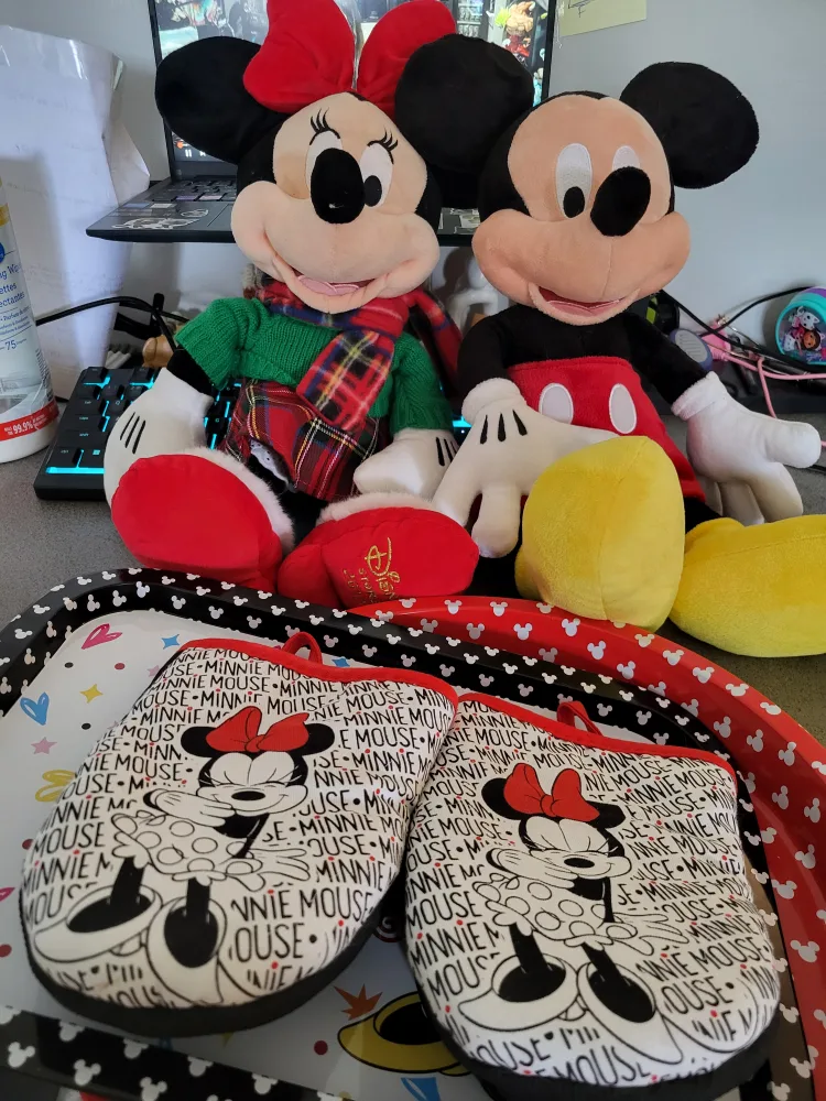 Disney Minnie & Mickey Mouse Plush + Trays thumbnail