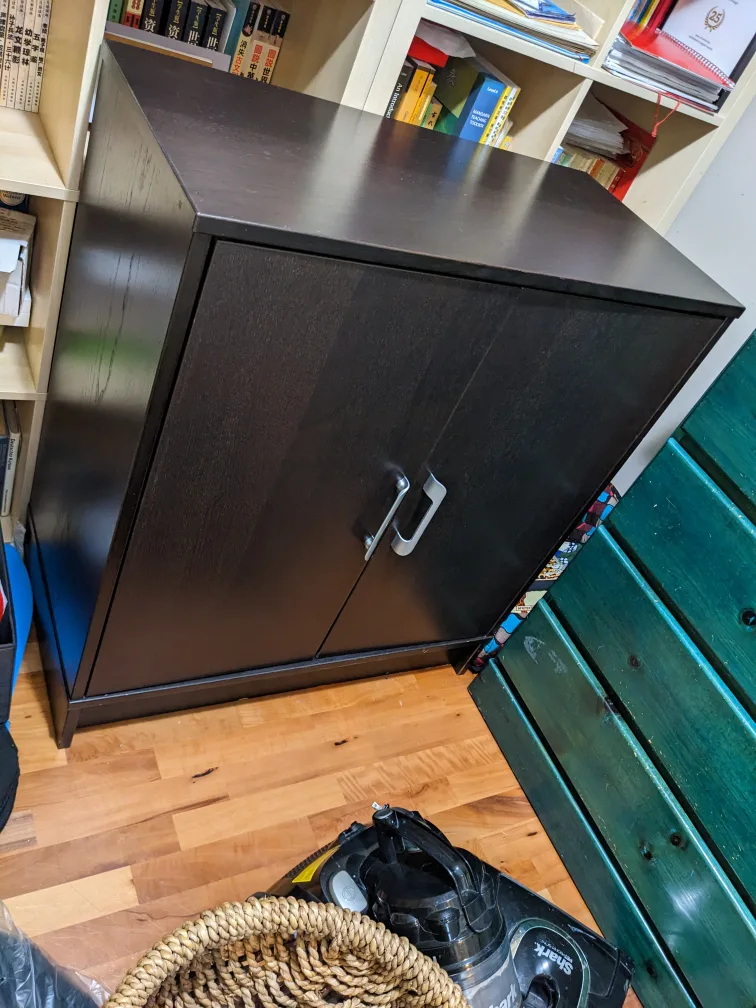 Dark brown wooden cupboard💚 image indicator(2)