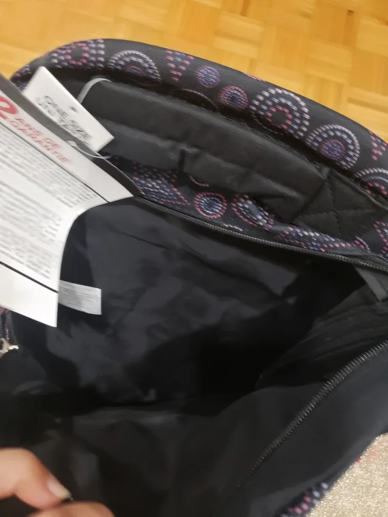 Athletic Works Black & Pink Backpack with bonus gift image indicator(6)