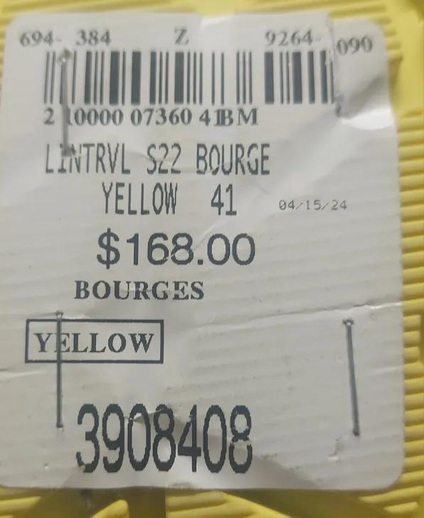 L'intervalle Yellow Leather Loafers - Size 10 Brand New image indicator(4)