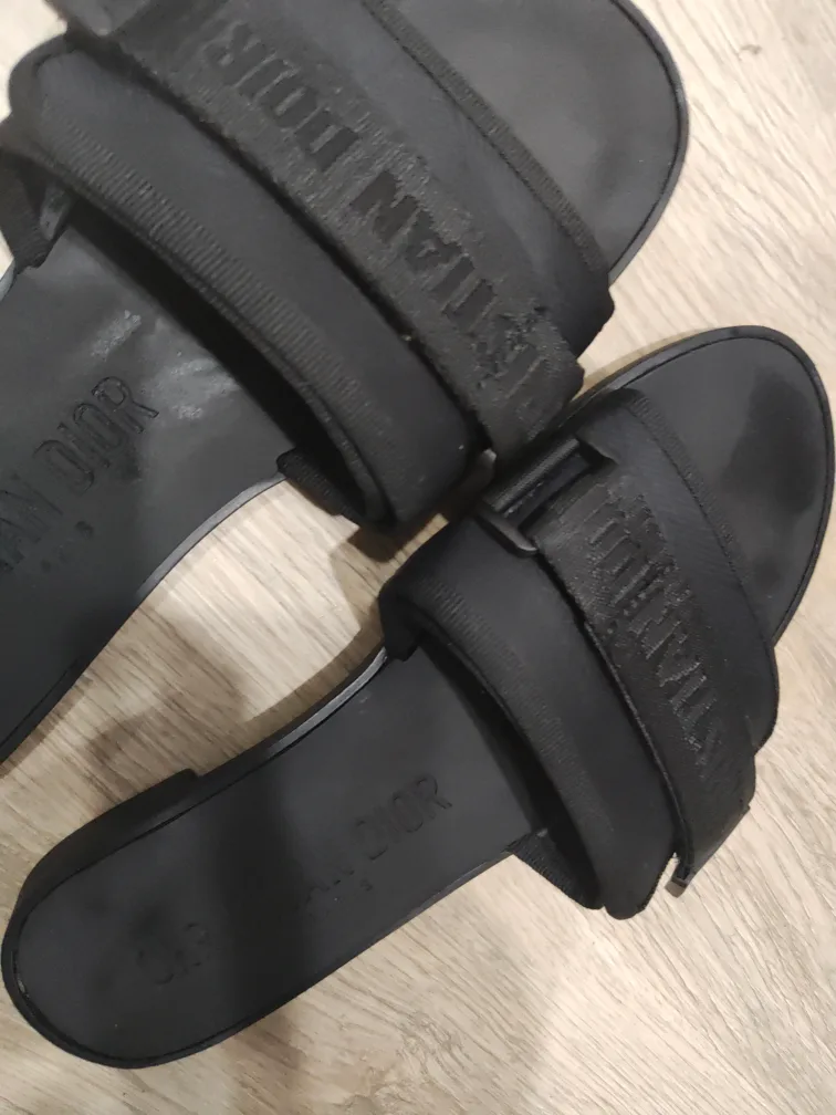 Christian Dior Black Slides image indicator(3)