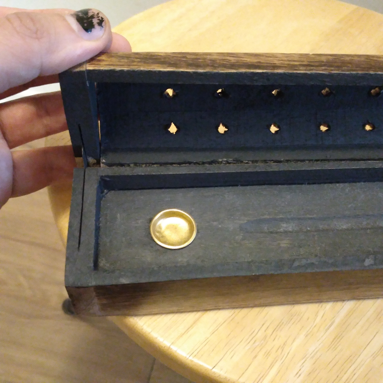 🥕Indian incense burner Wooden Coffin - BNNU - $15🥕 - photo 2