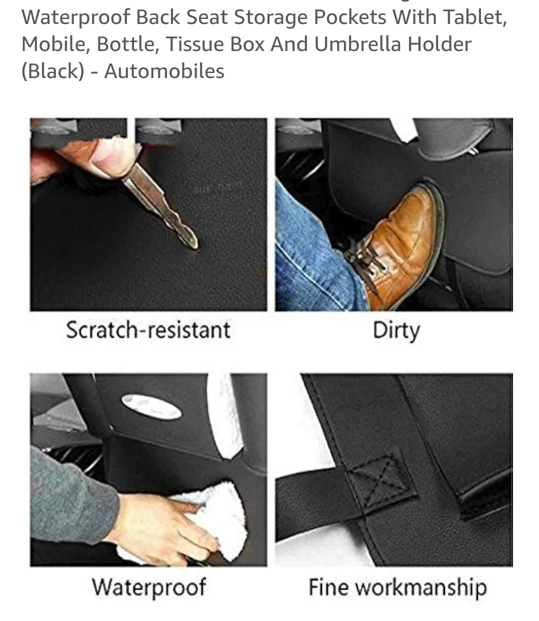 Car Backseat Organizer - Black - photo 2