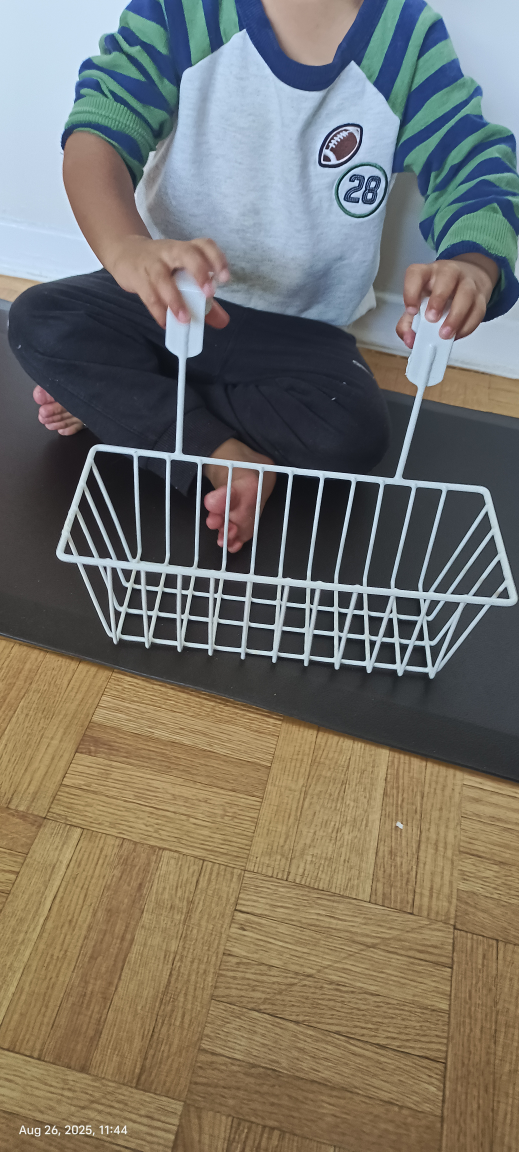 White Over-the-Cabinet Basket