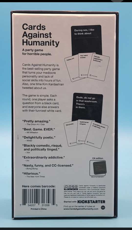 🥳VGC🤩 CARDS AGAINST HUMANITY - CA Edition - photo 5