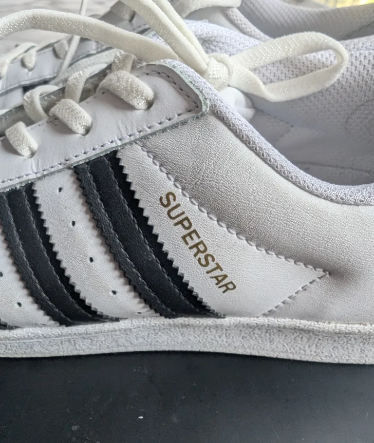 Adidas Superstar White & Black Sneakers image indicator(10)