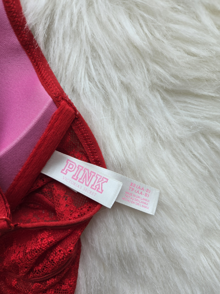 PINK Victoria's Secret Bra - XS, Red - photo 3