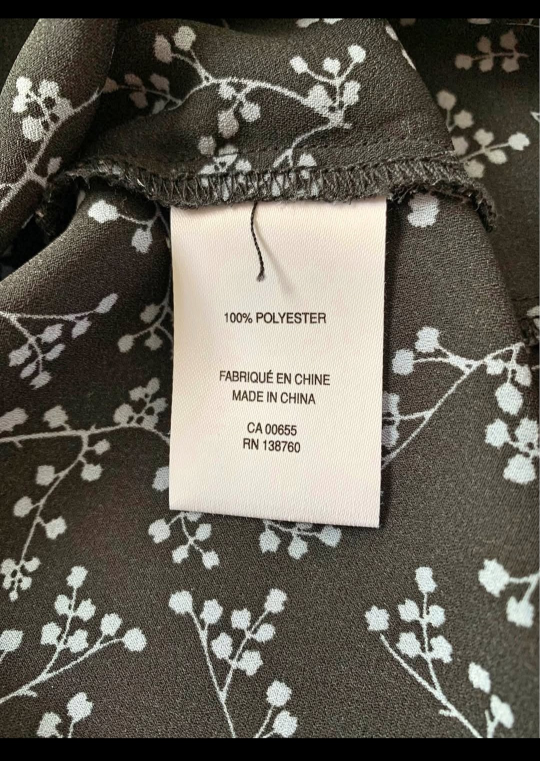 Women's Black and Light Blue Floral Blouse Size XXL - photo 3