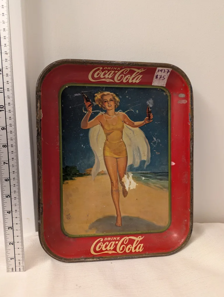 Vintage 1937 Coca Cola Serving Tray thumbnail