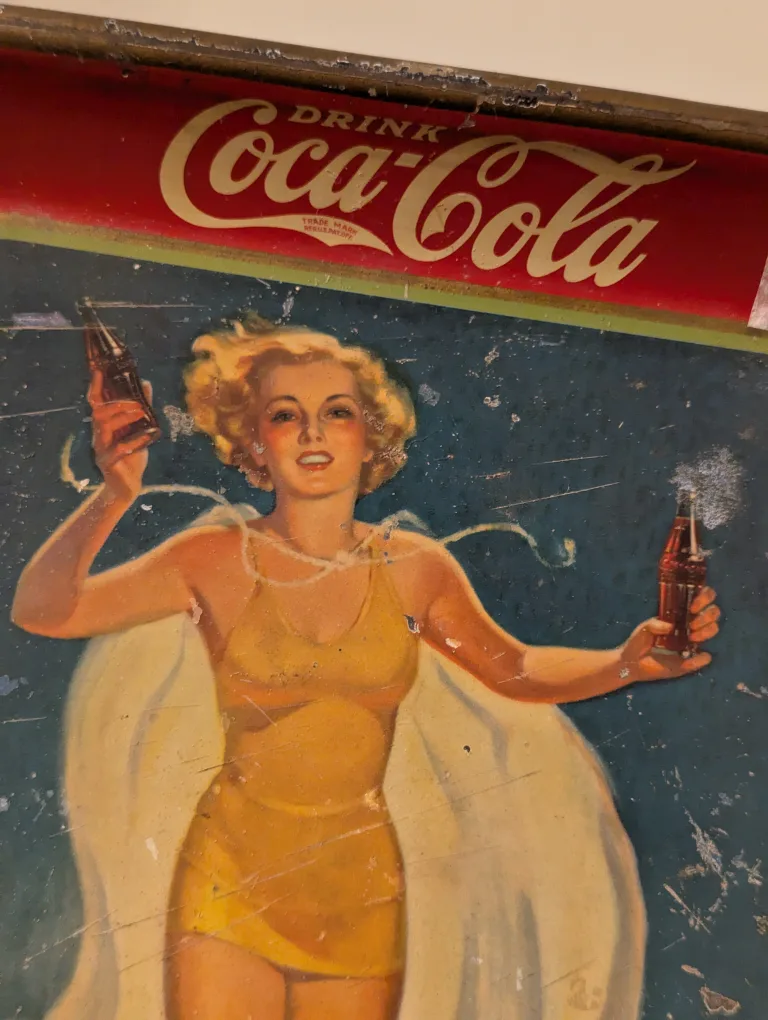 Vintage 1937 Coca Cola Serving Tray image indicator(8)