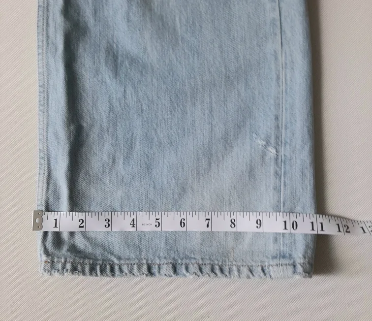 Zara Wide Leg Full Length Jeans - Size 32 image indicator(5)