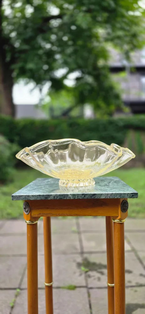 Vintage Yellow Glass Bowl thumbnail