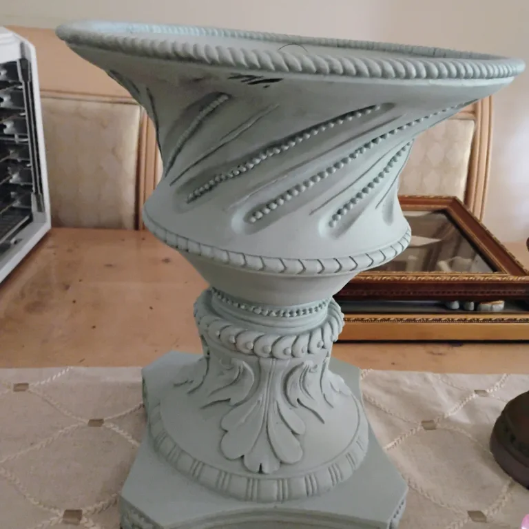 Decorative Urn Planter - Light Blue thumbnail