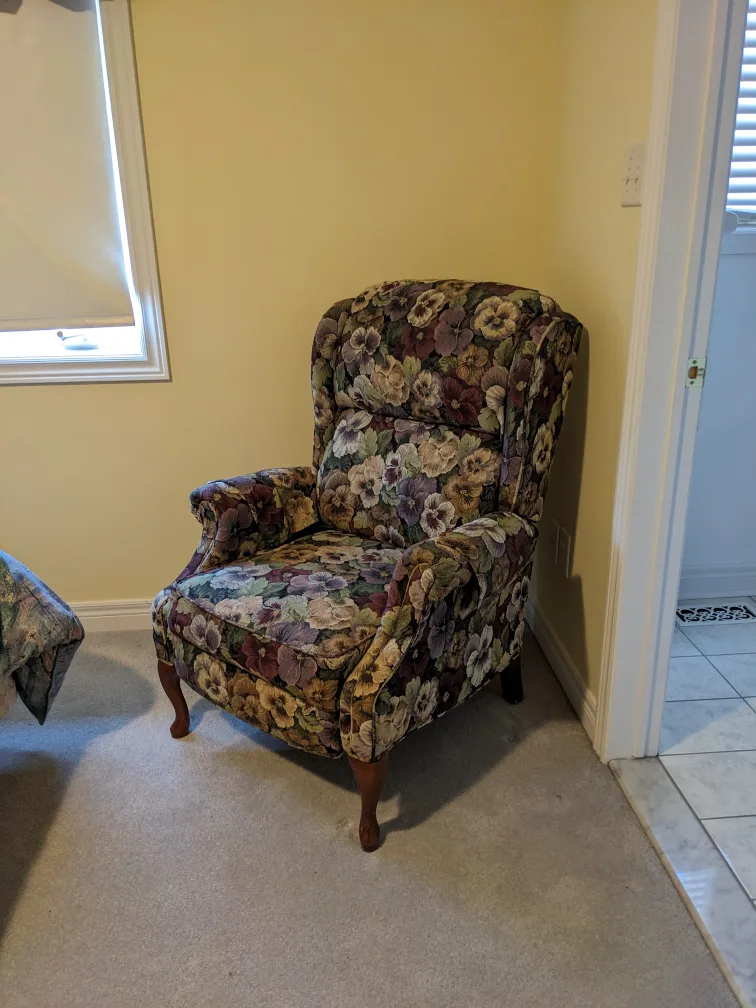 Floral Patterned Recliner Chair thumbnail