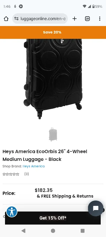 Heys America EcoOrbis 26" Medium Luggage - Purple image indicator(5)