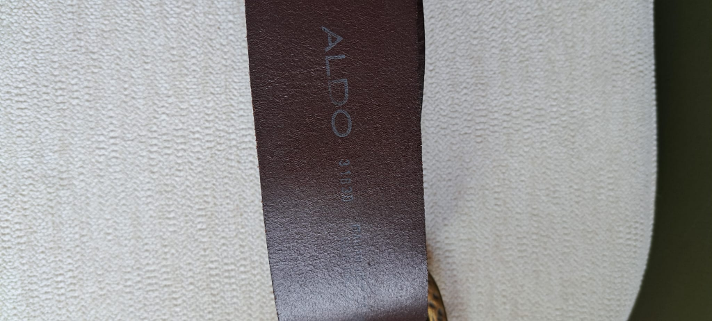 Aldo Brown Leather Belt Size 31/36 - photo 3