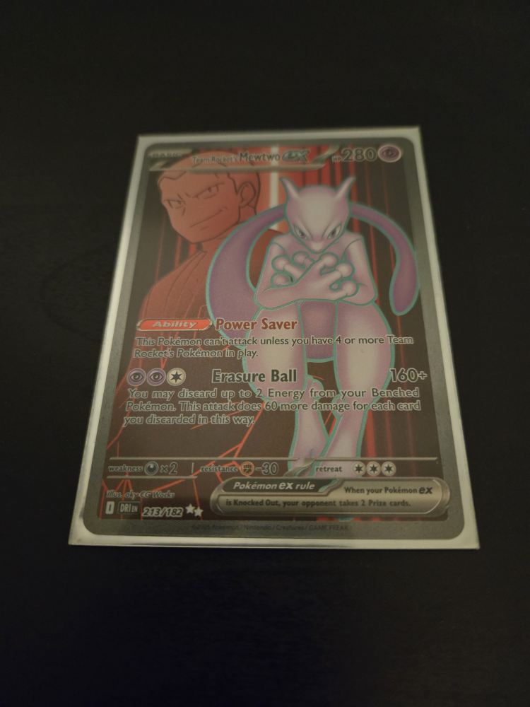Team Rocket's Mewtwo EX Pokemon Card