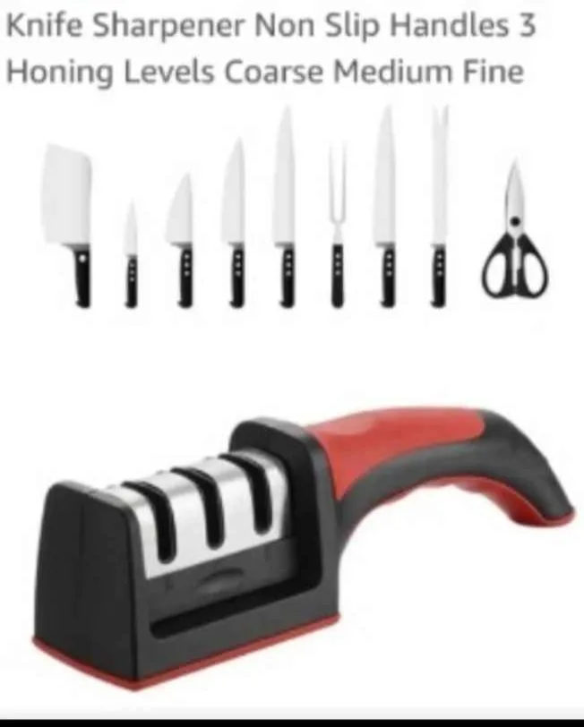 Knife Sharpener with Non-Slip Handles thumbnail
