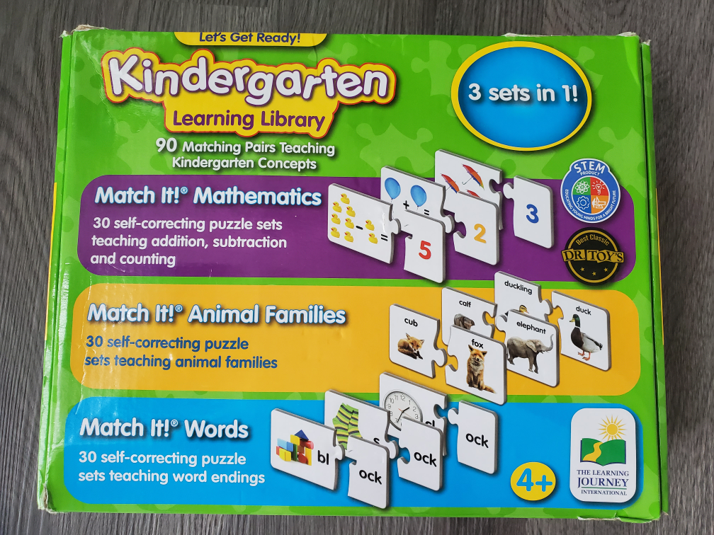 Kindergarten Learning Library - 3 Sets in 1