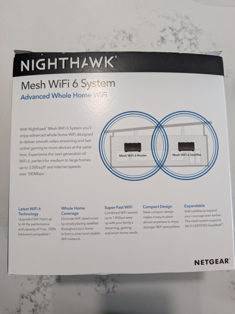 NETGEAR Nighthawk Mesh WiFi 6 System (MK62) - photo 2