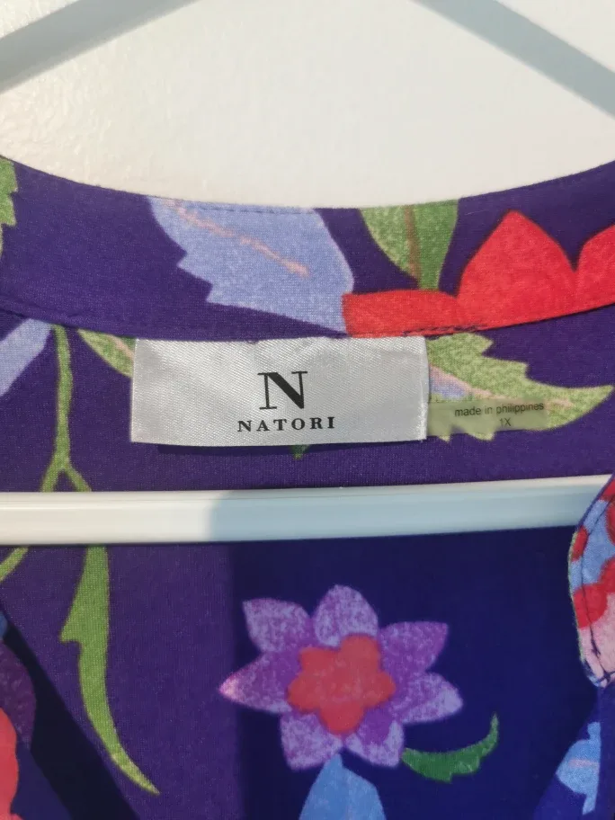 Natori Floral Print Maxi Dress - Size 1X image indicator(3)
