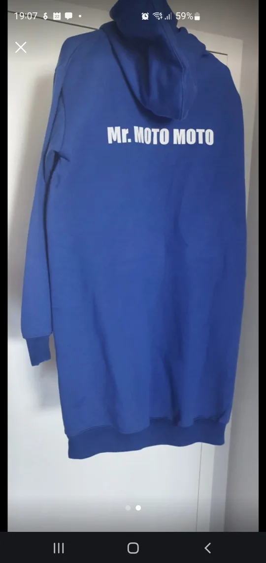 Blue Mr. Moto Moto Hoodie thumbnail