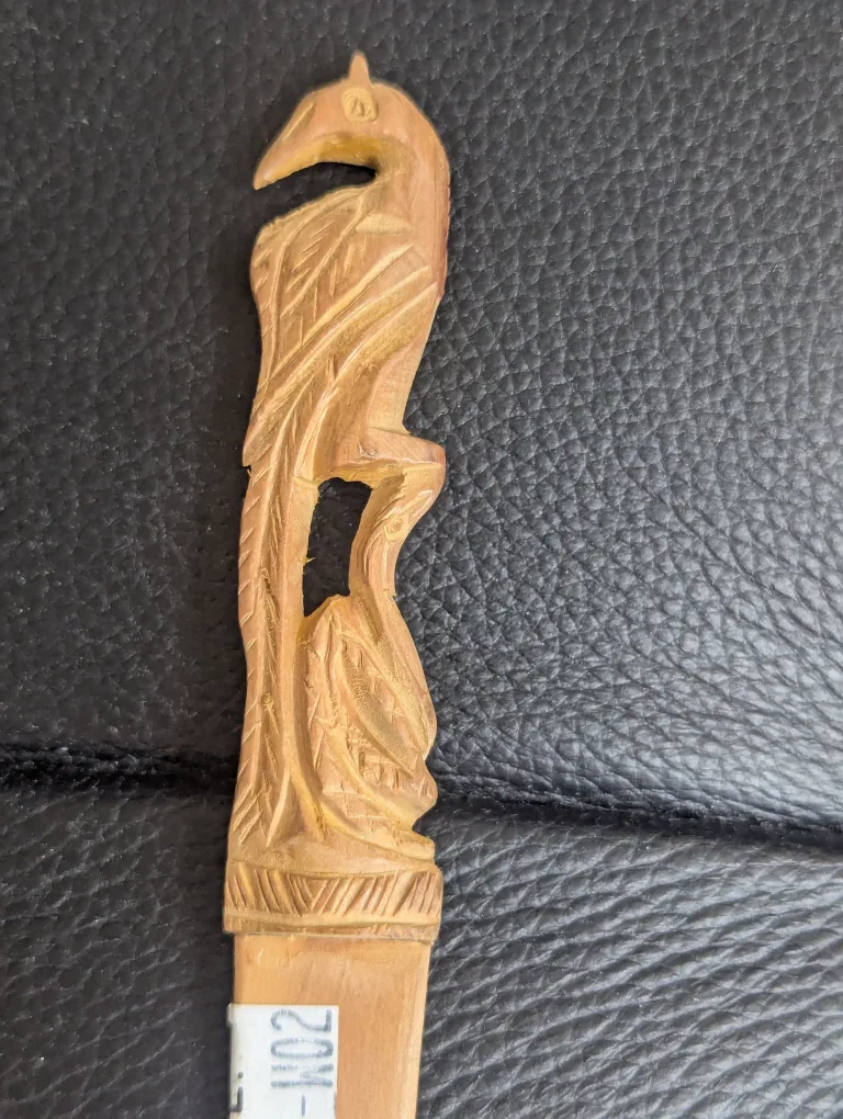 Vintage Wooden Bird Letter Opener image indicator(2)