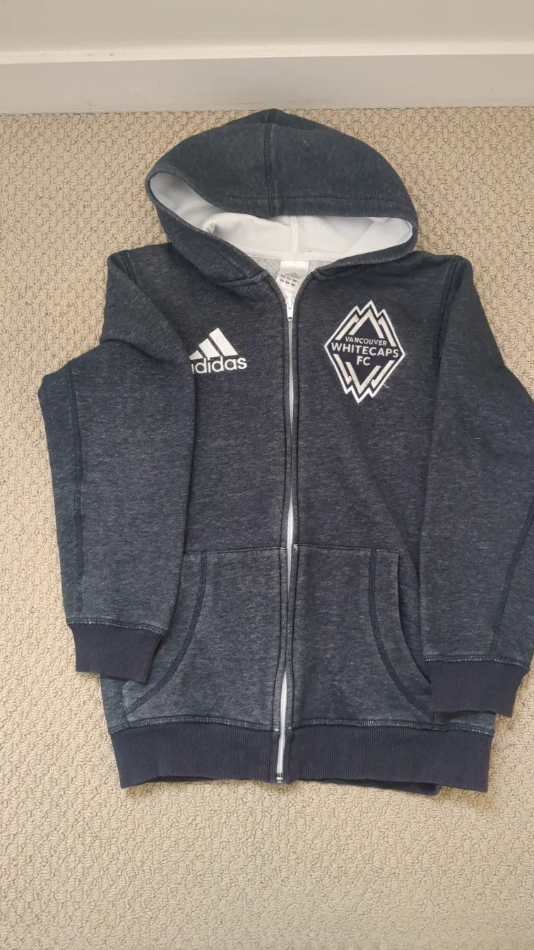 Adidas Vancouver Whitecaps FC Hoodie Size 11 to 12 yrs old thumbnail