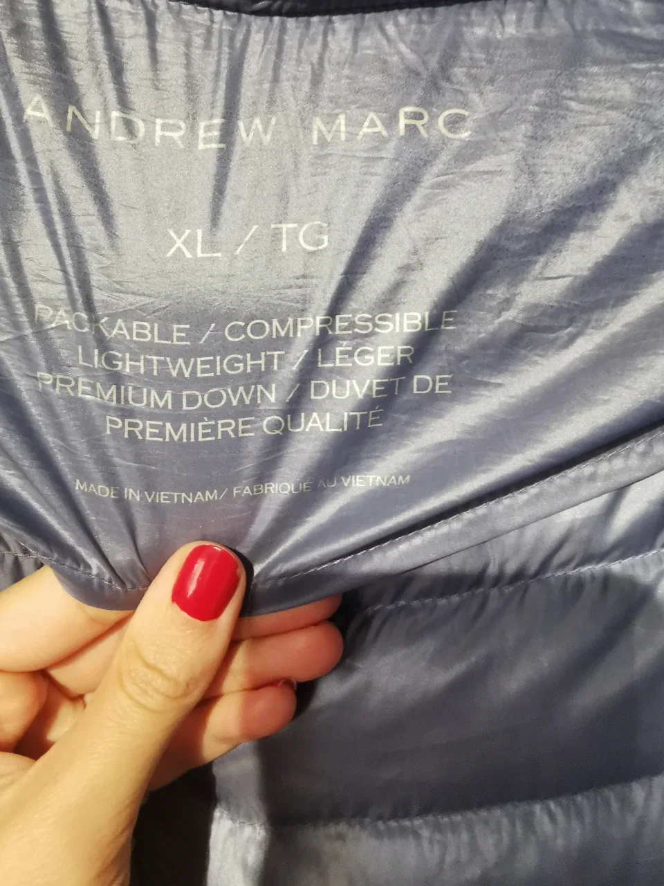 Andrew Marc Hooded Puffer Coat xl down feather image indicator(8)