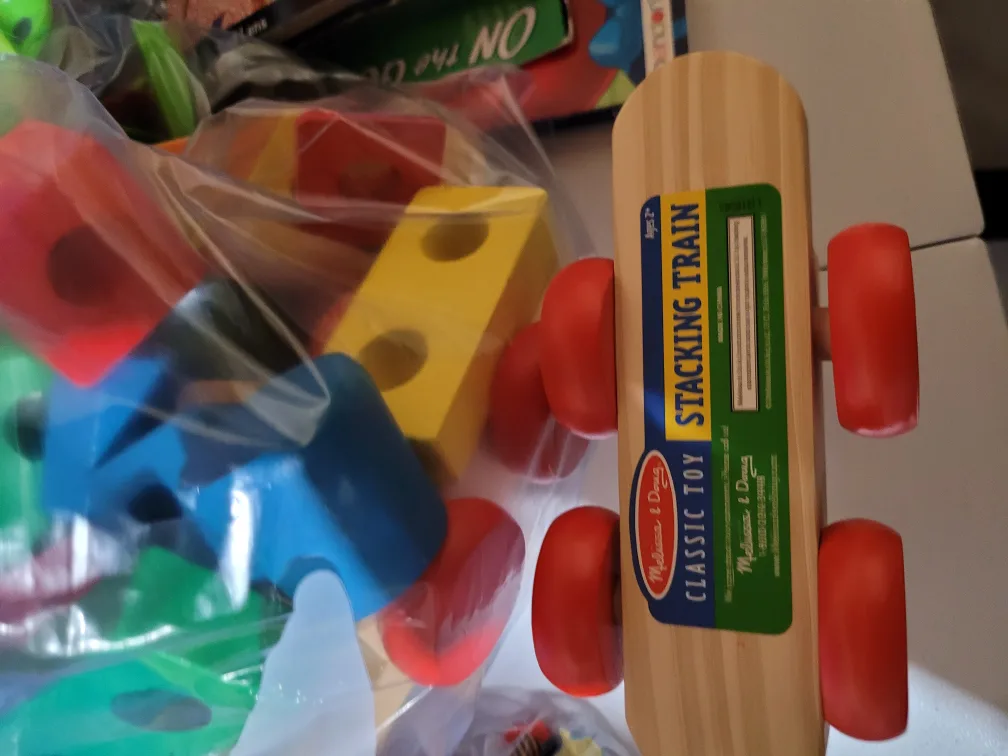 Melissa & Doug Stacking Train Toy thumbnail
