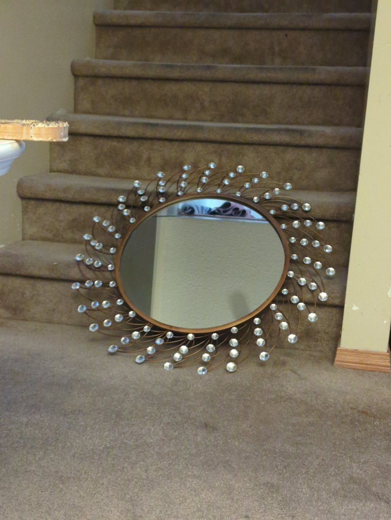 Round Decorative Wall Mirror - photo 2