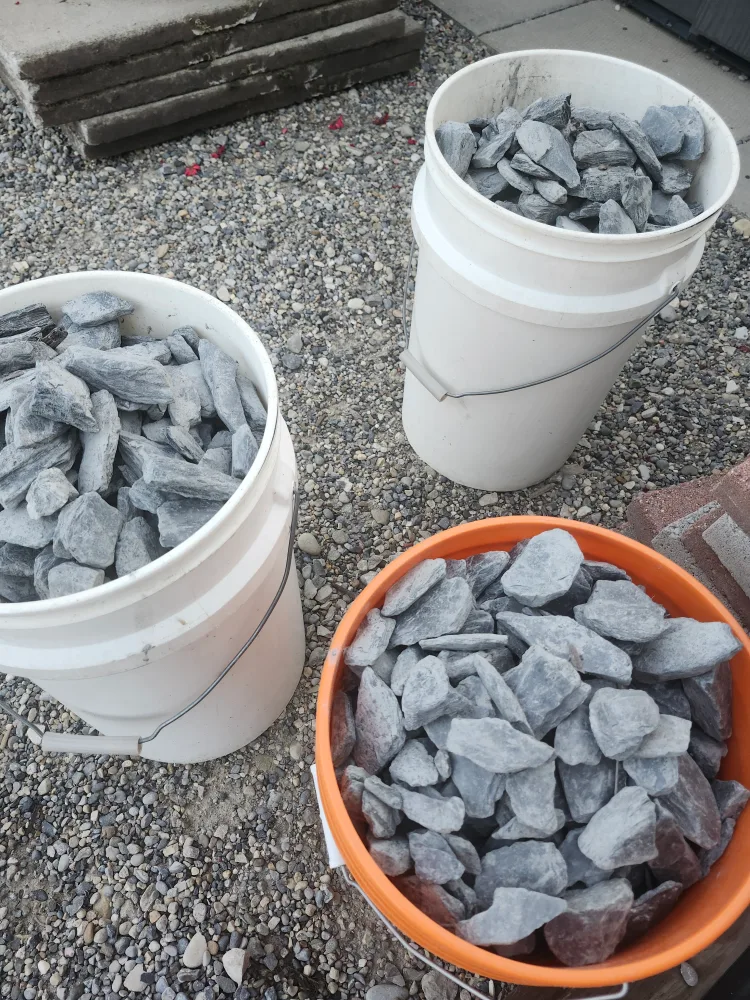 Decorative Black Slate Landscaping Rocks