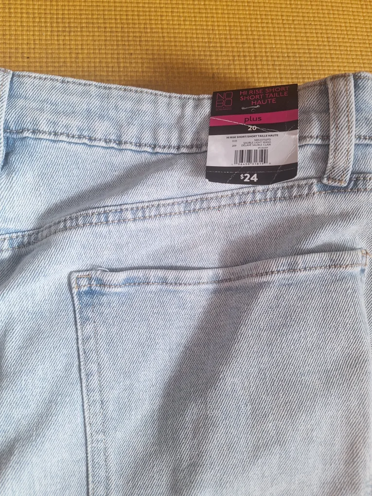 2 New Women's  Short Pants Size 20 Levi With Tags & NOBO image indicator(4)