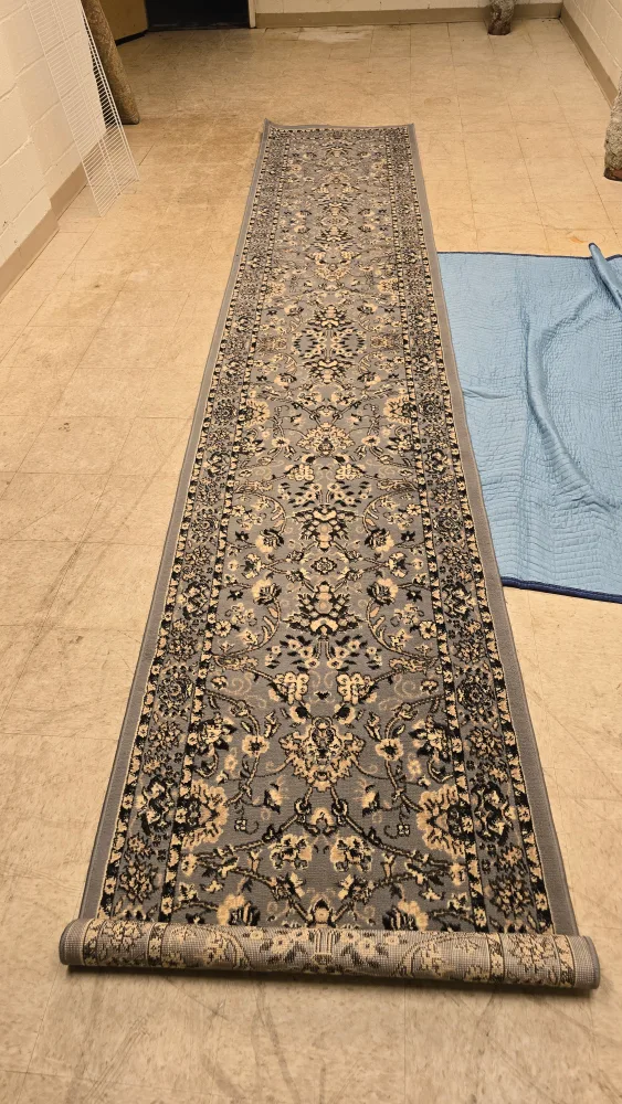 Unique Loom Traditional Classic Grey 2'7" x 8' Runner Rug thumbnail