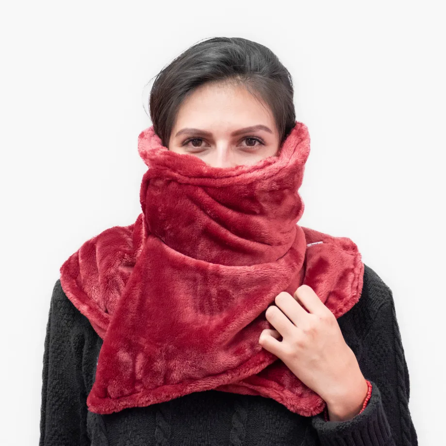 NEW red Faux fur Neck Warmer - long image indicator(4)