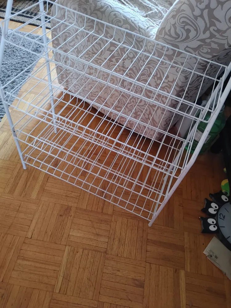 White Wire Shelf Rack thumbnail
