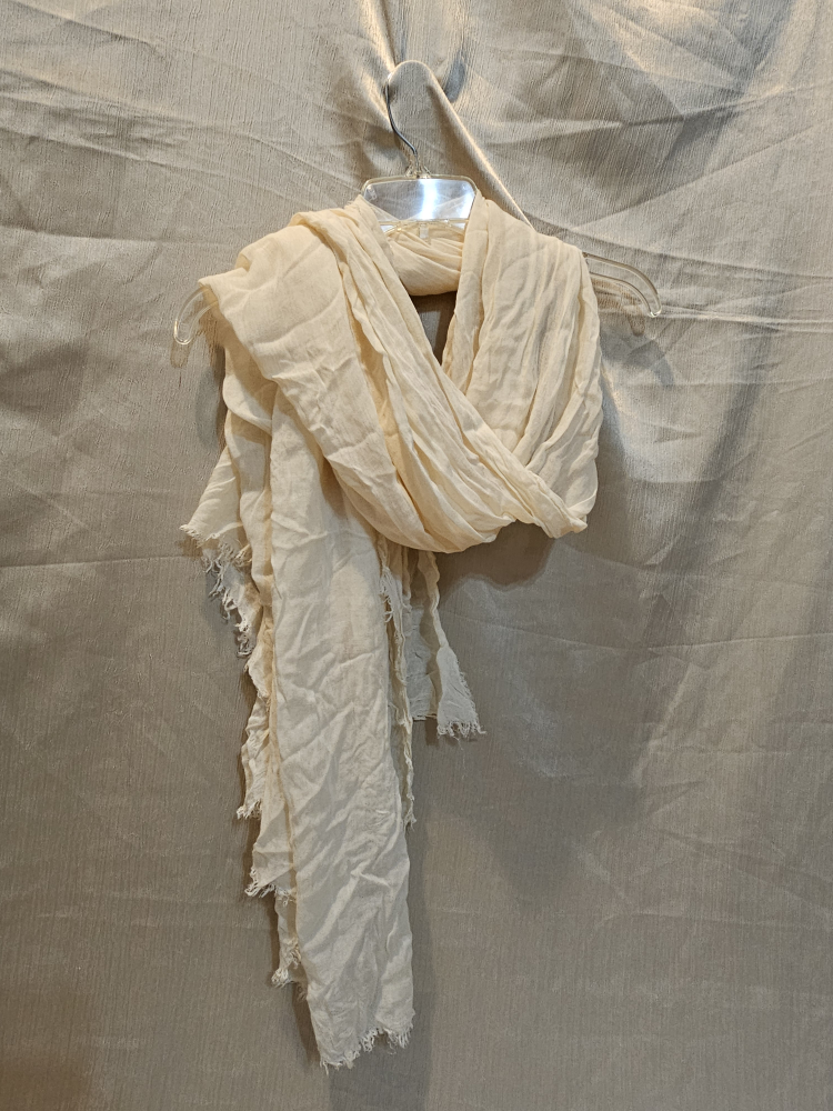 Chic Cream Viscose Scarf