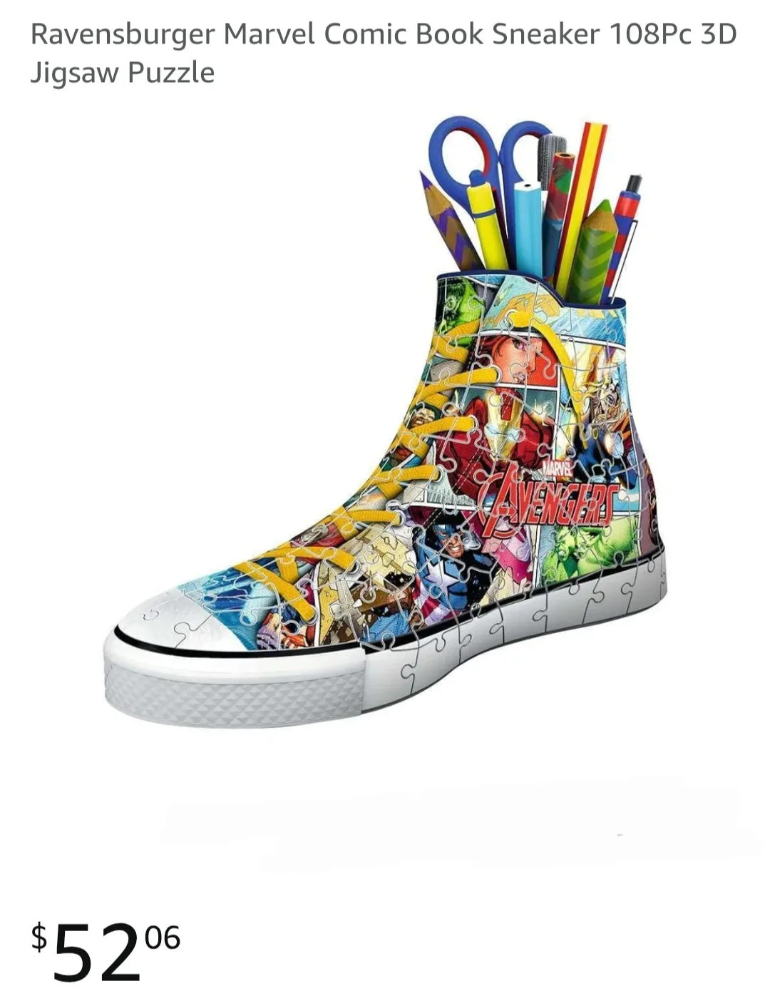 Ravensburger Marvel Comic Book Sneaker 3D Puzzle thumbnail