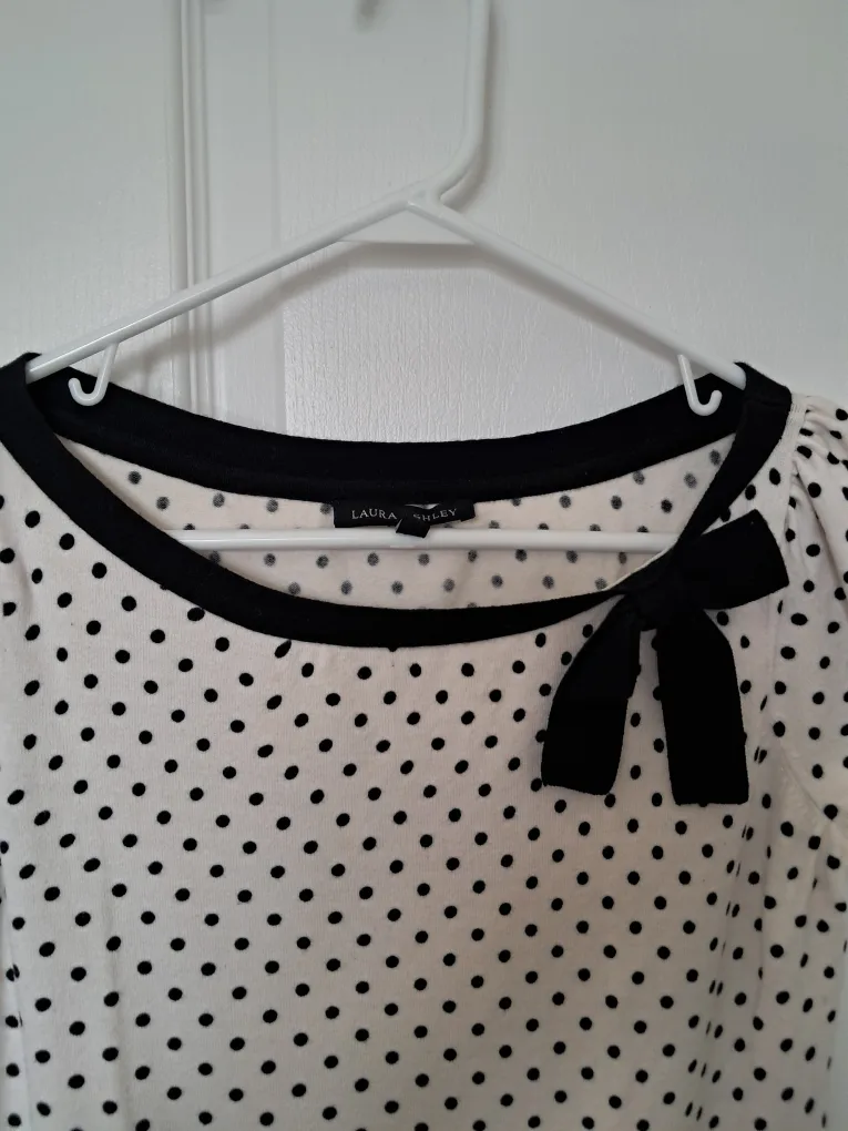Laura Ashley Polka Dot Top - Size 6 image indicator(3)