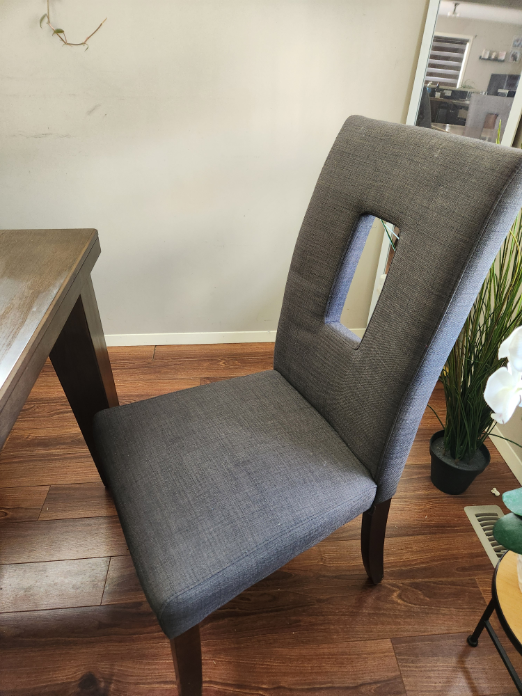 Dining Table with 4 Chairs - Grey - photo 3