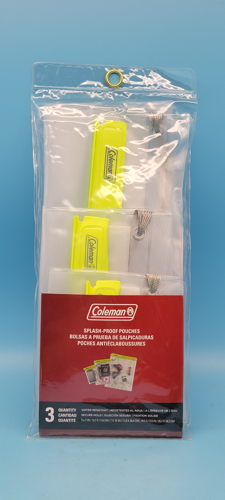 🥳NEW🤩 Coleman Splash-Proof Pouches, 3-Pack, New