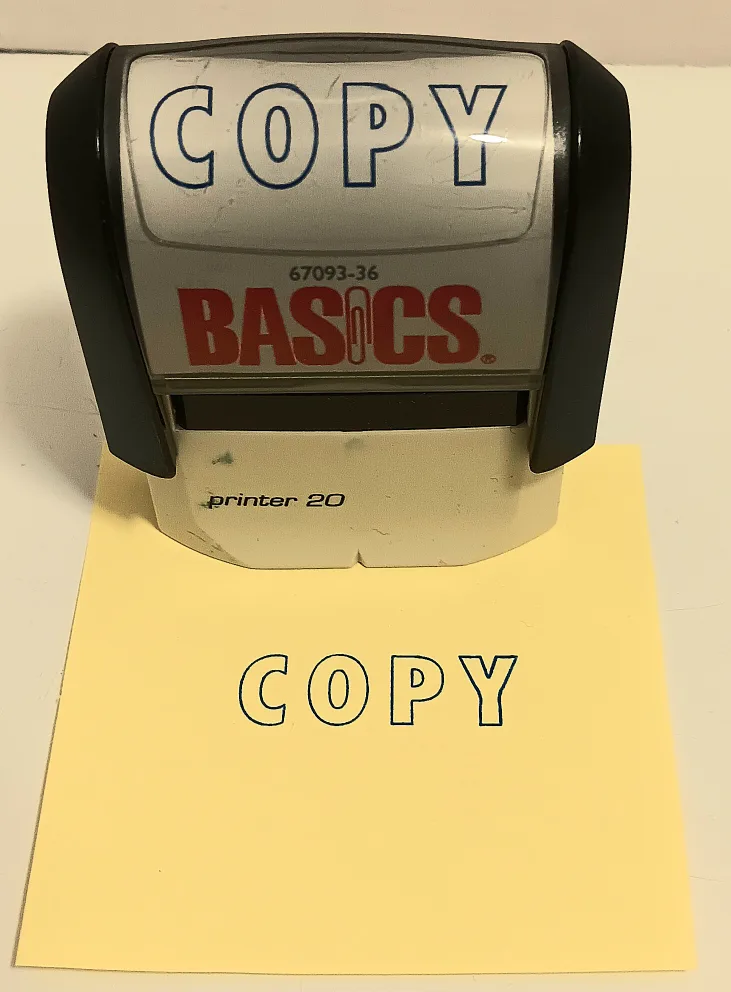 Basics "COPY" Printer Stamp thumbnail