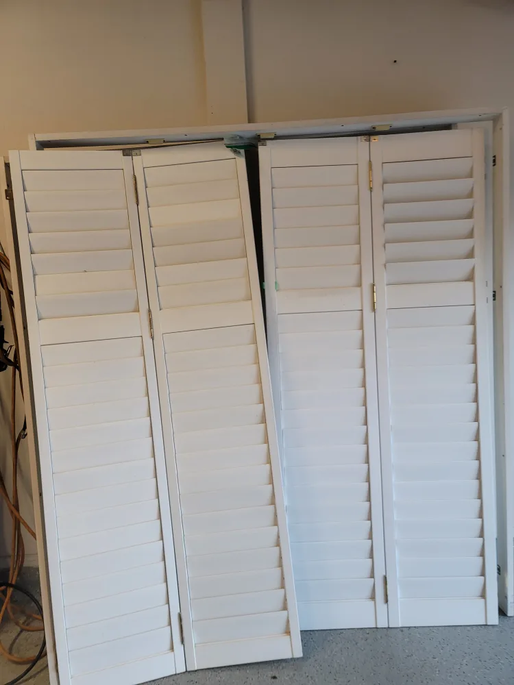 White Patio Door Shutters image indicator(2)