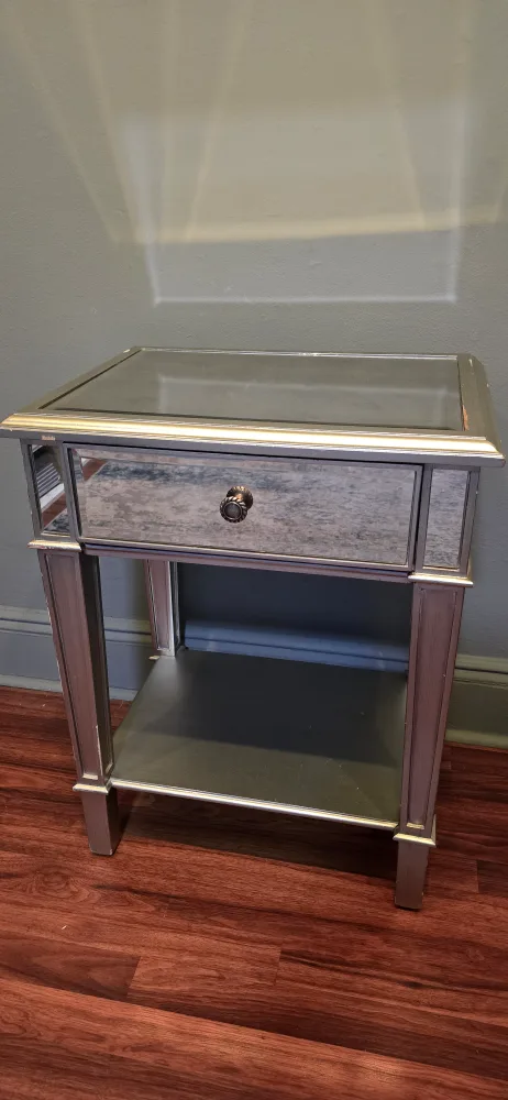 Pier 1 Imports Mirrored Accent Side Table 🧡 thumbnail
