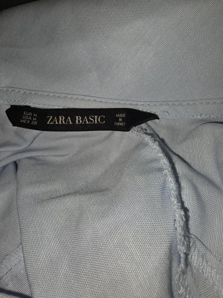 Zara Basic Blue Blouse - Size M