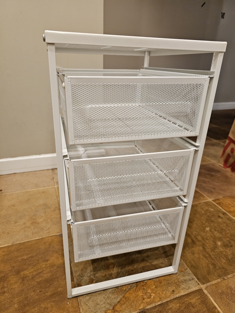 White Metal Drawer Unit - photo 3