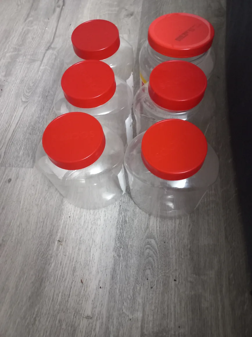 Ranios Plastic Storage Jars, 6-Pack image indicator(5)